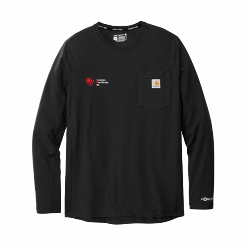 CT106656-black Carhartt Force® Long Sleeve Pocket Tee