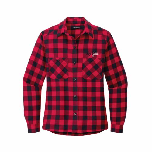 LW669-redblackbuffalo Port Authority® Women's Plaid Flannel Shirt